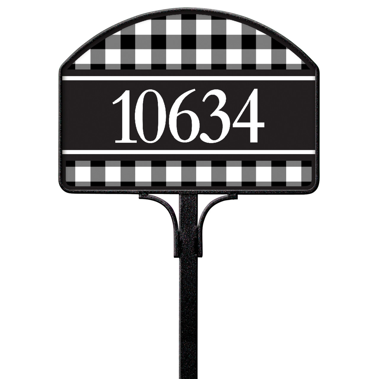 Black And White Check Yard DeSign thumbnail