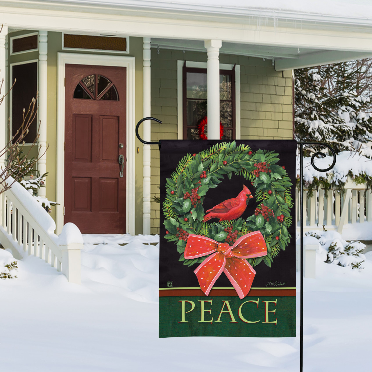 Peace Cardinal Garden Flag thumbnail