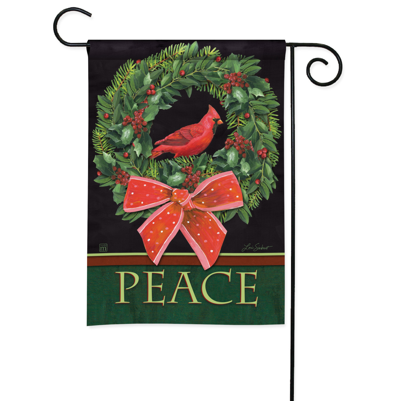Peace Cardinal Garden Flag thumbnail