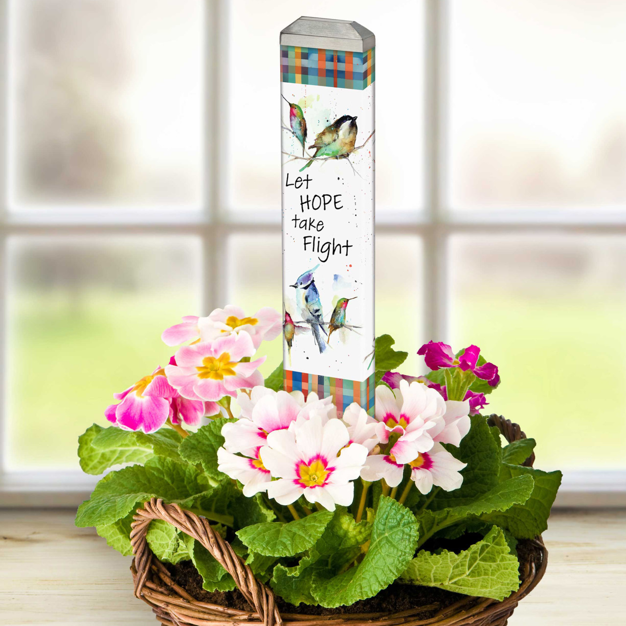 Birdy Birds on a Wire 13" Mini Art Pole thumbnail