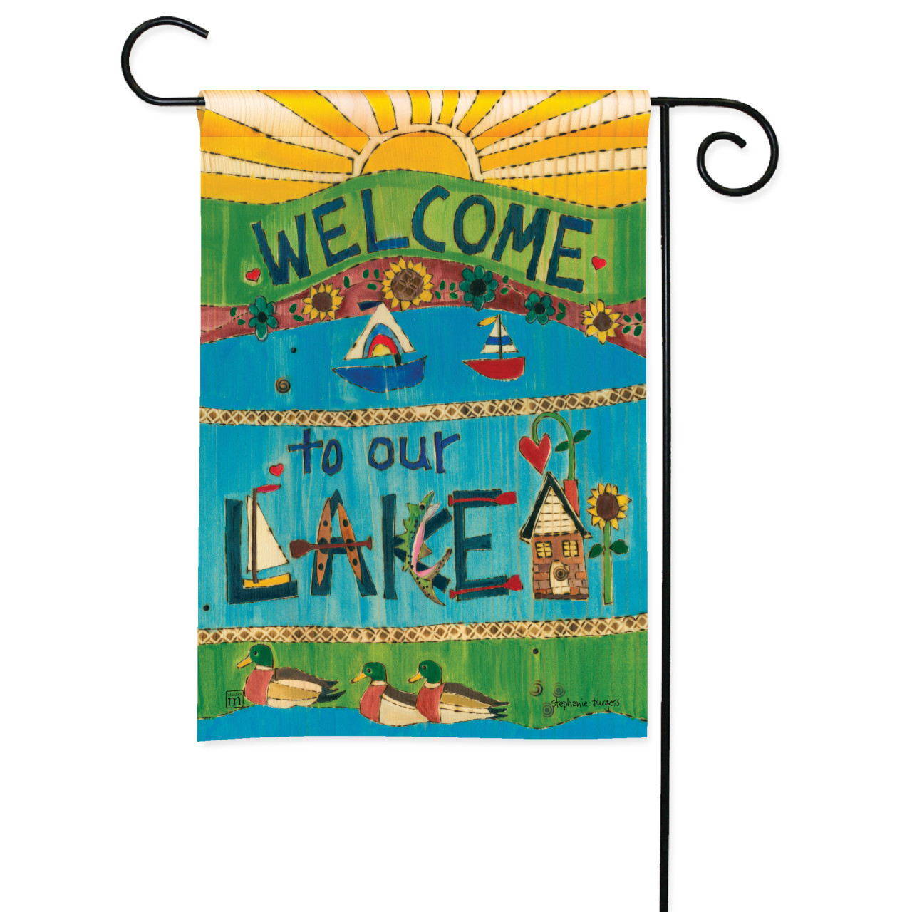 Live Love Lake Garden Flag thumbnail