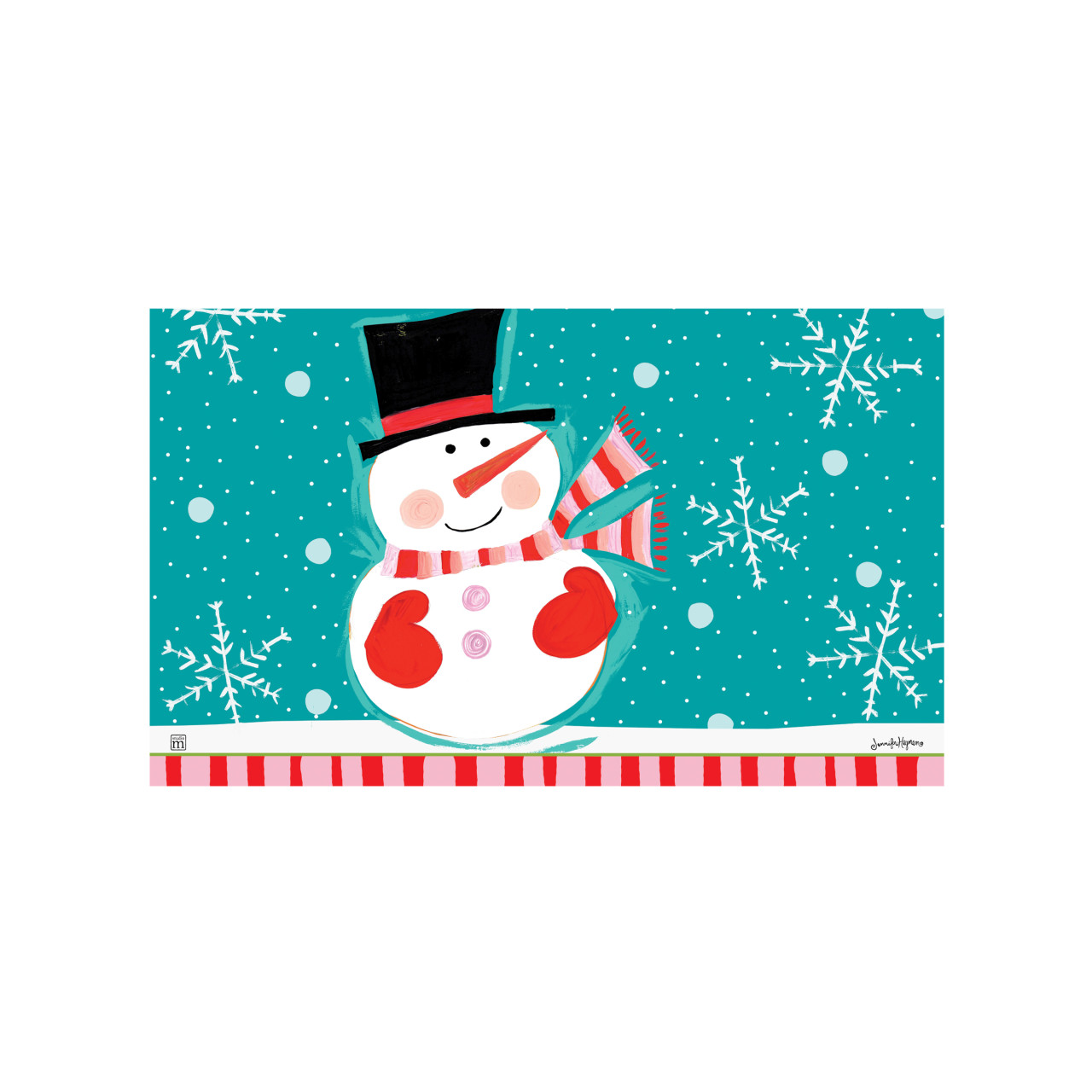 Snowman with Blue background MatMate thumbnail