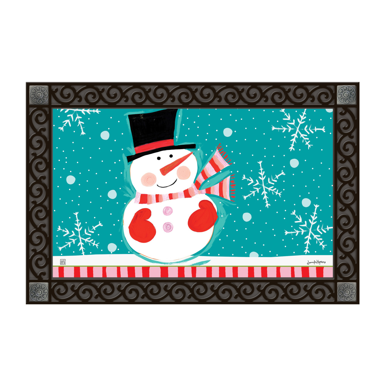Snowman with Blue background MatMate thumbnail