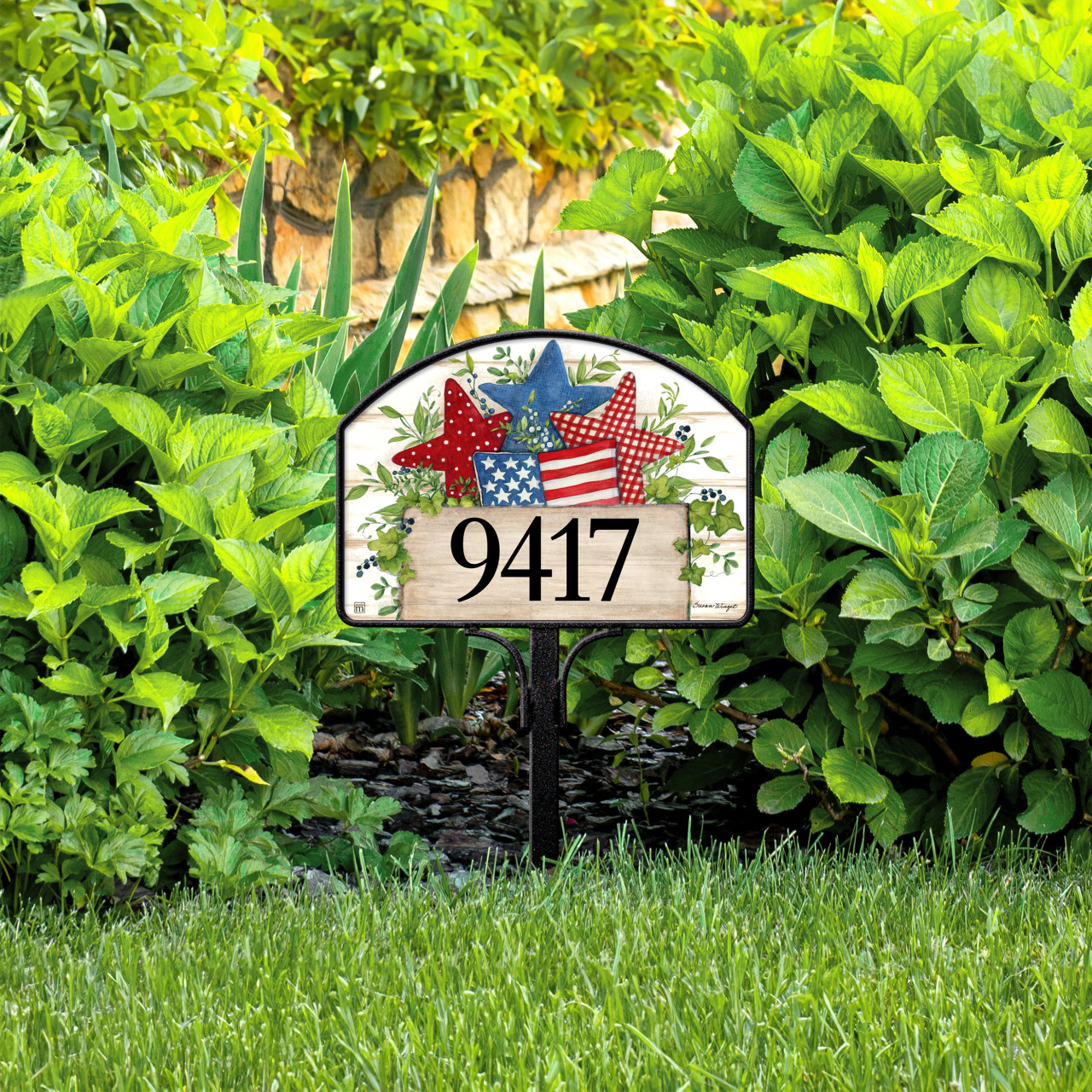 Old Glory Patriotic Stars Yard DeSign thumbnail