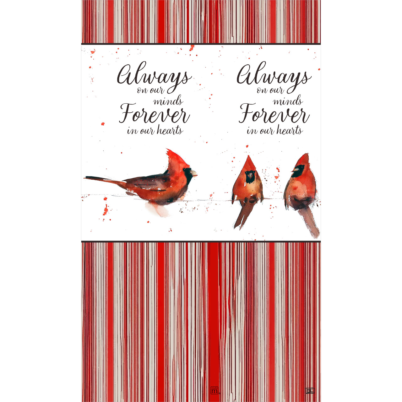 Cardinals on a Wire 13" Mini Art Pole thumbnail