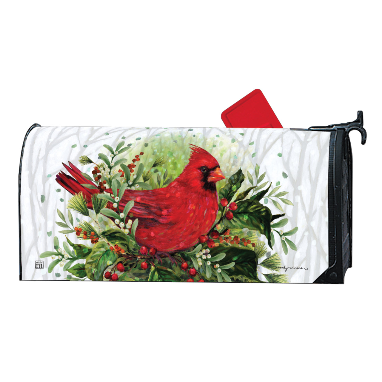 Cardinal on Winter Boughs MailWrap thumbnail