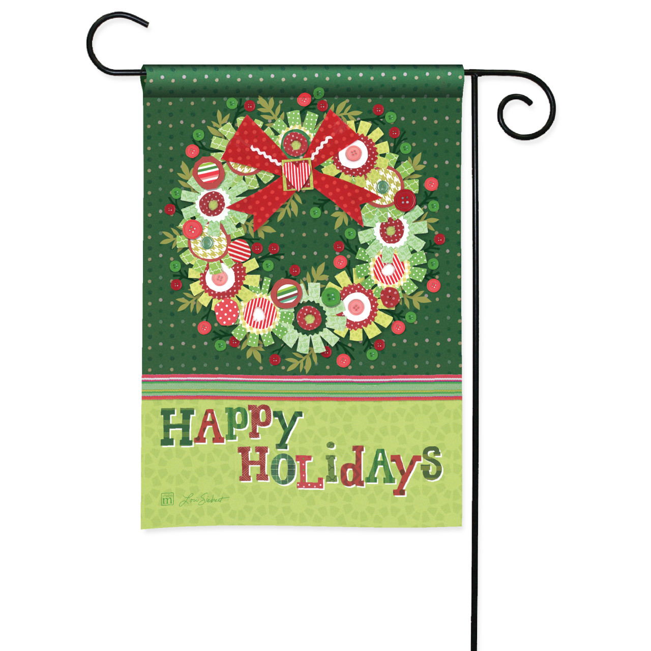 Handcrafted Holiday Garden Flag thumbnail