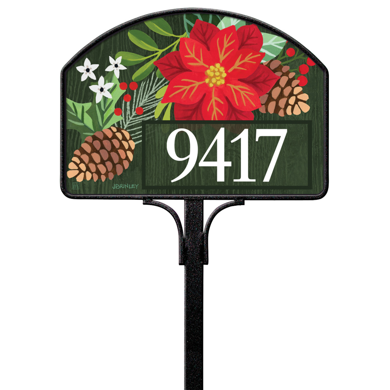 Poinsettia Peace Yard DeSign thumbnail