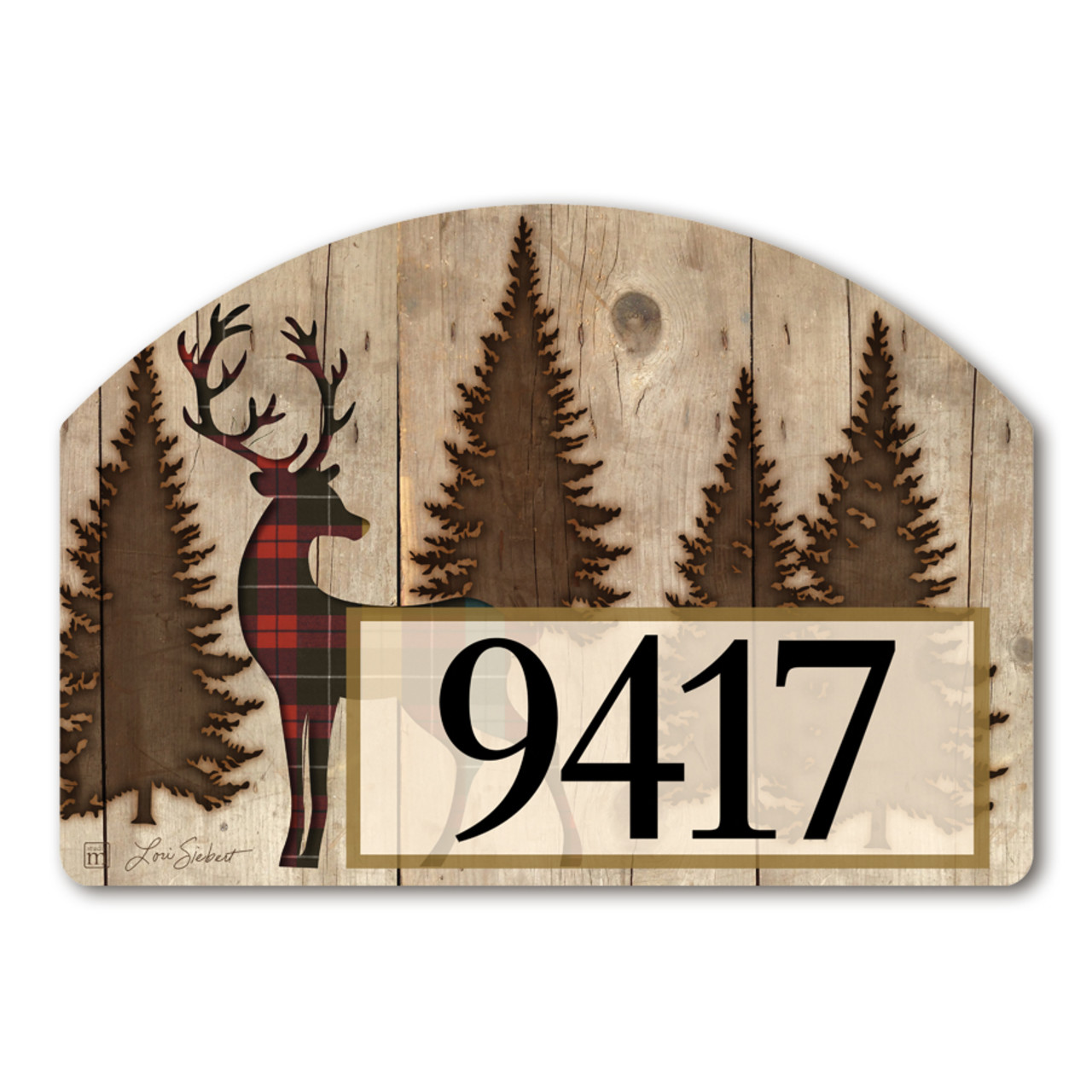 Plaid Deer Silhouette Yard DeSign thumbnail