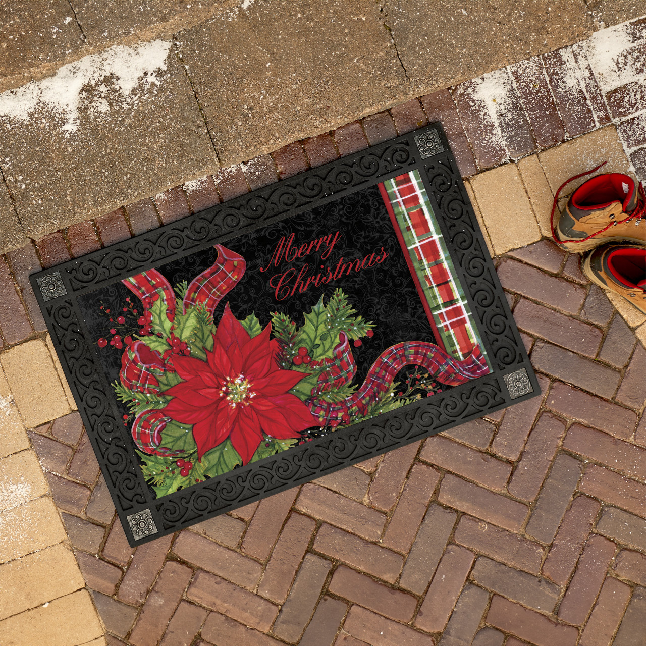 Plaid Poinsettia MatMate thumbnail