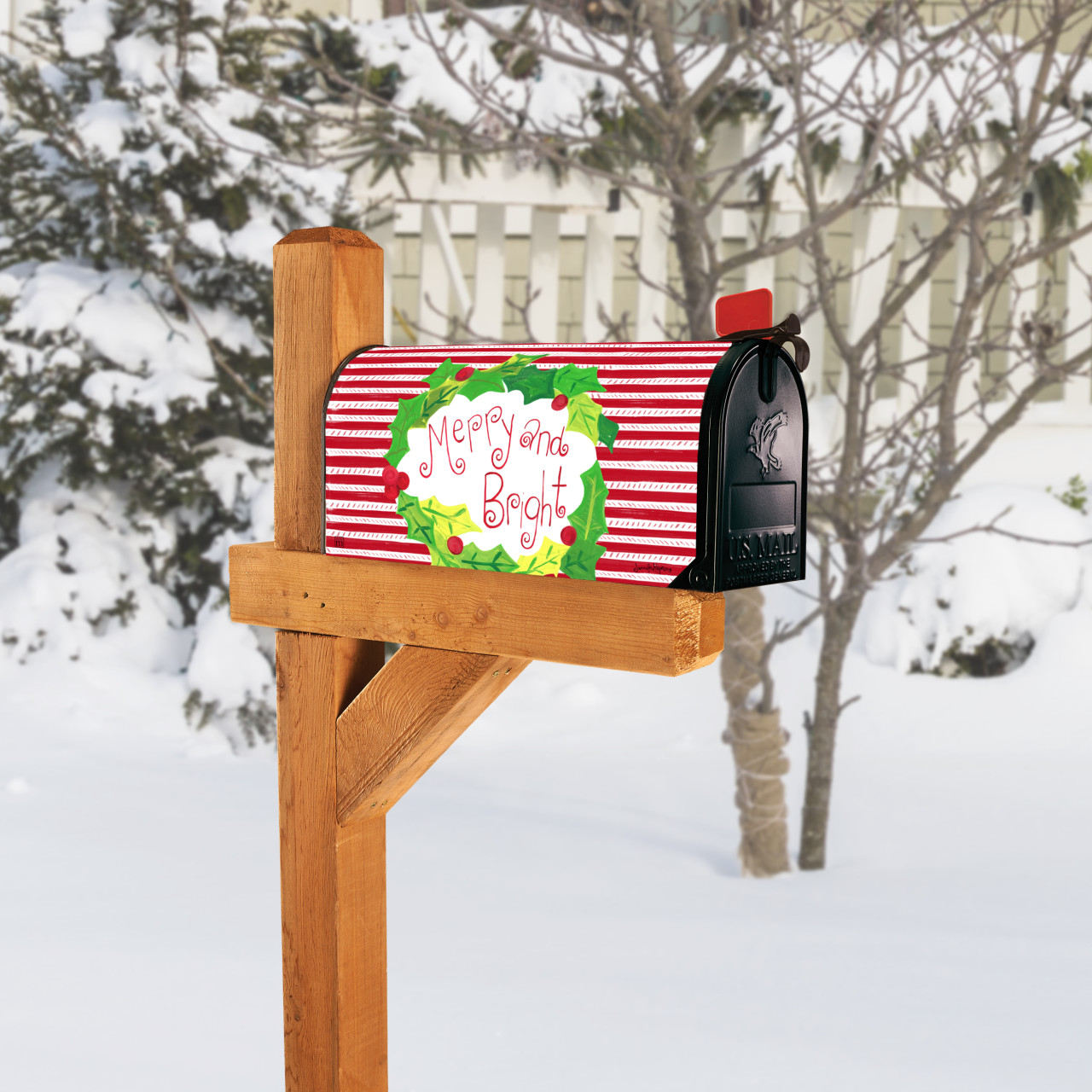 Merry and Bright Peppermint & Holly MailWrap thumbnail
