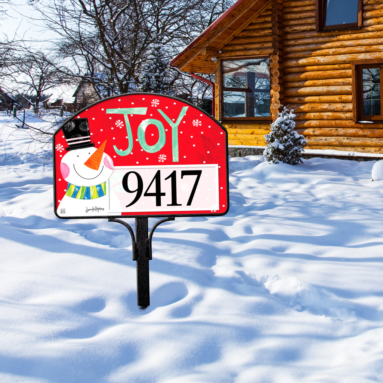 Joy Snowman Yard DeSign thumbnail