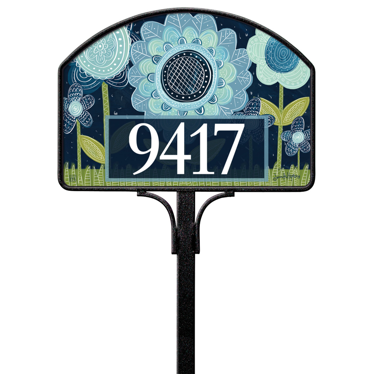 Blue Flowers Yard DeSign thumbnail