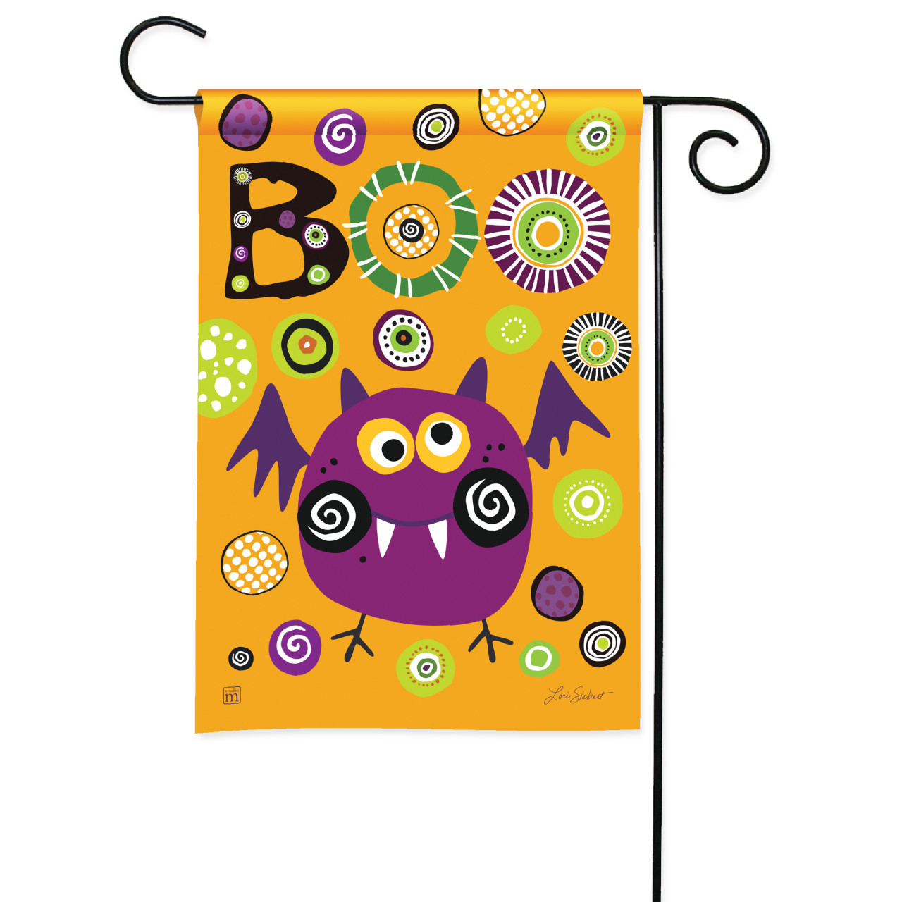 Halloween Polka Dot Party Garden Flag thumbnail