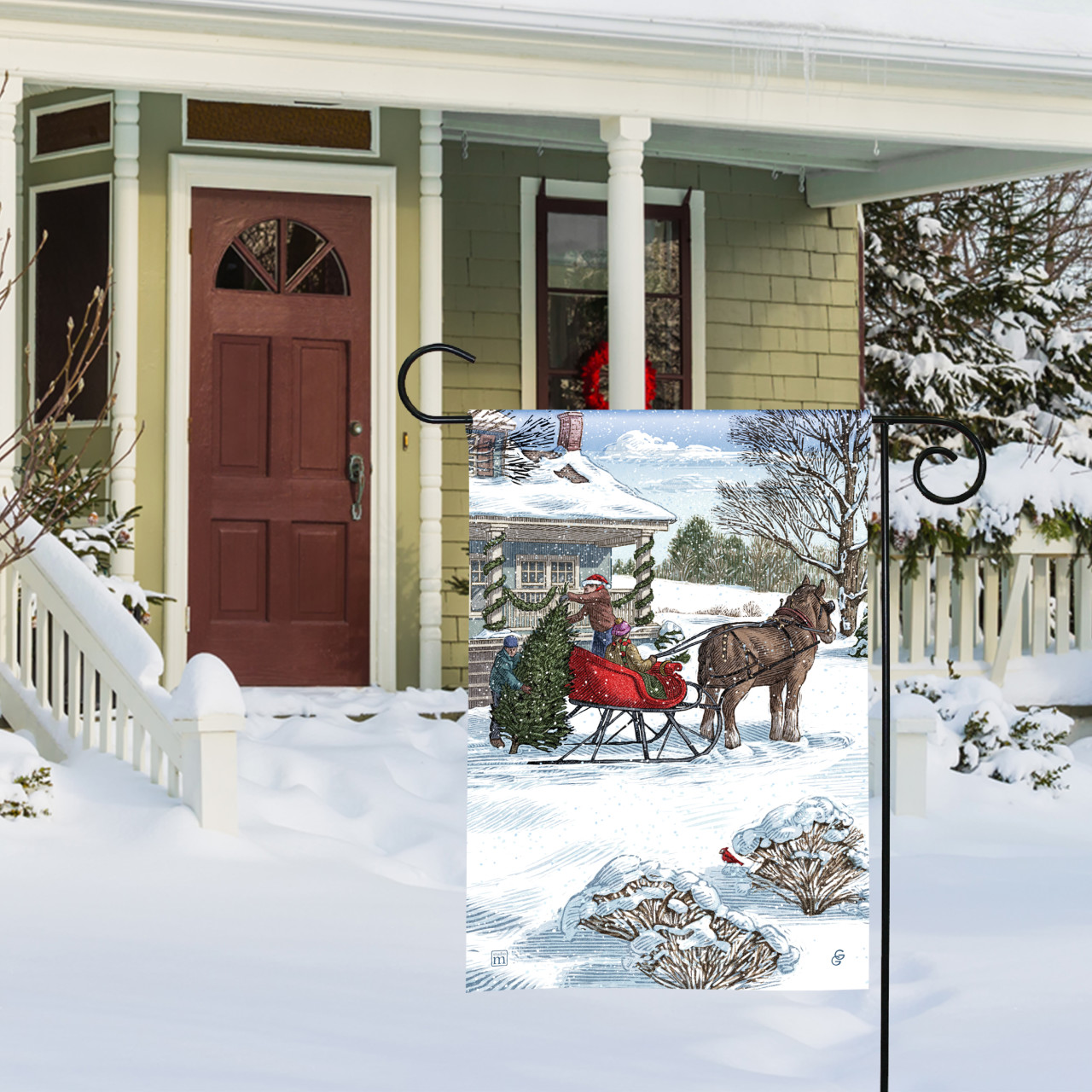 Winter Wonderland Garden Flag thumbnail
