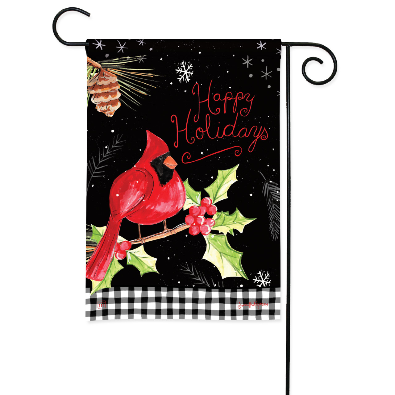 Holiday Cardinal Garden Flag thumbnail