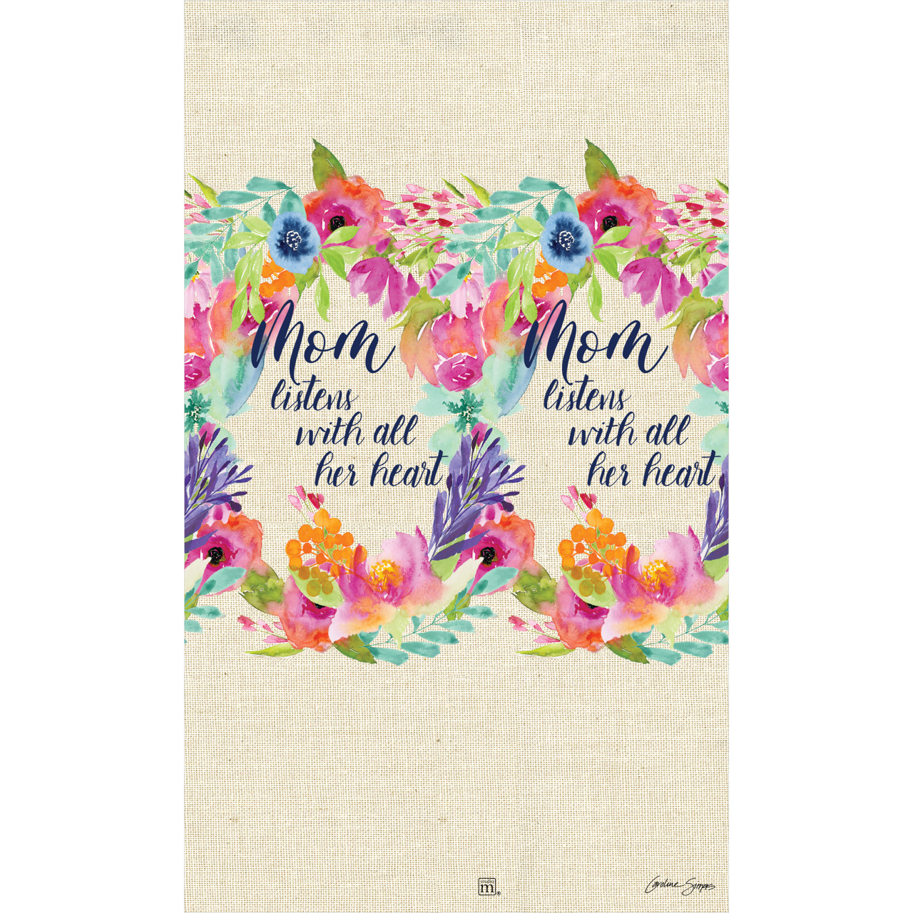 A mom listens with her heart 13" Mini Art Pole thumbnail