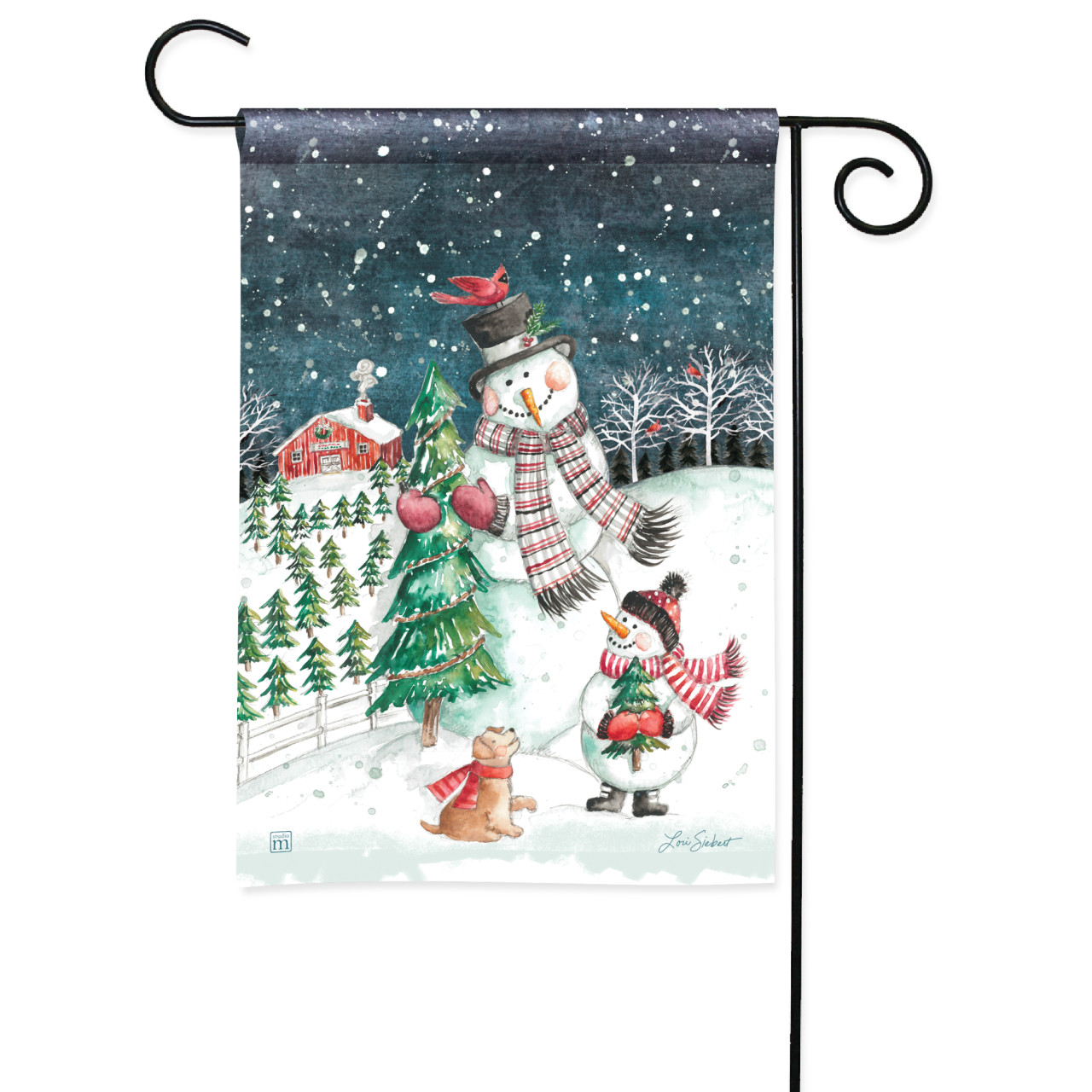 Making Memories Snowmen Garden Flag thumbnail