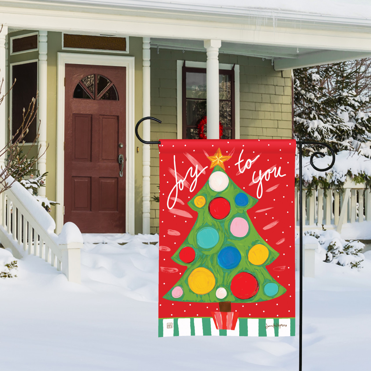 Tree Lights Garden Flag thumbnail