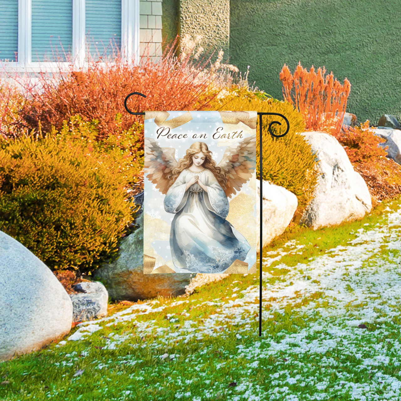 Peace Angel Garden Flag thumbnail