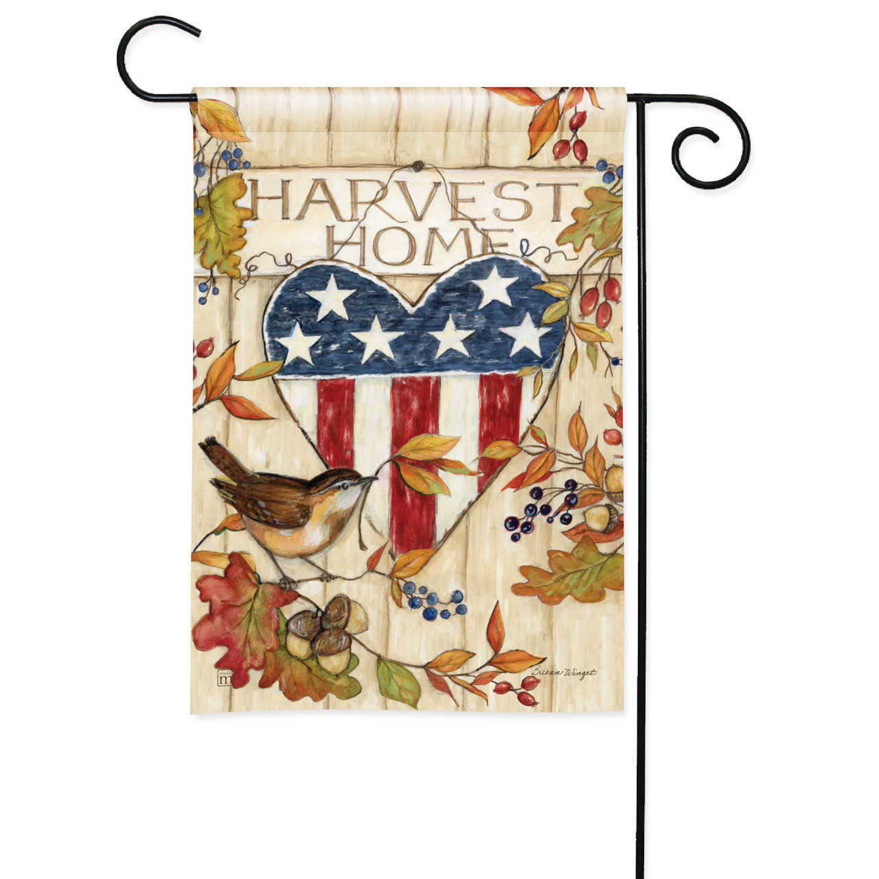Harvest Home Americana Garden Flag thumbnail