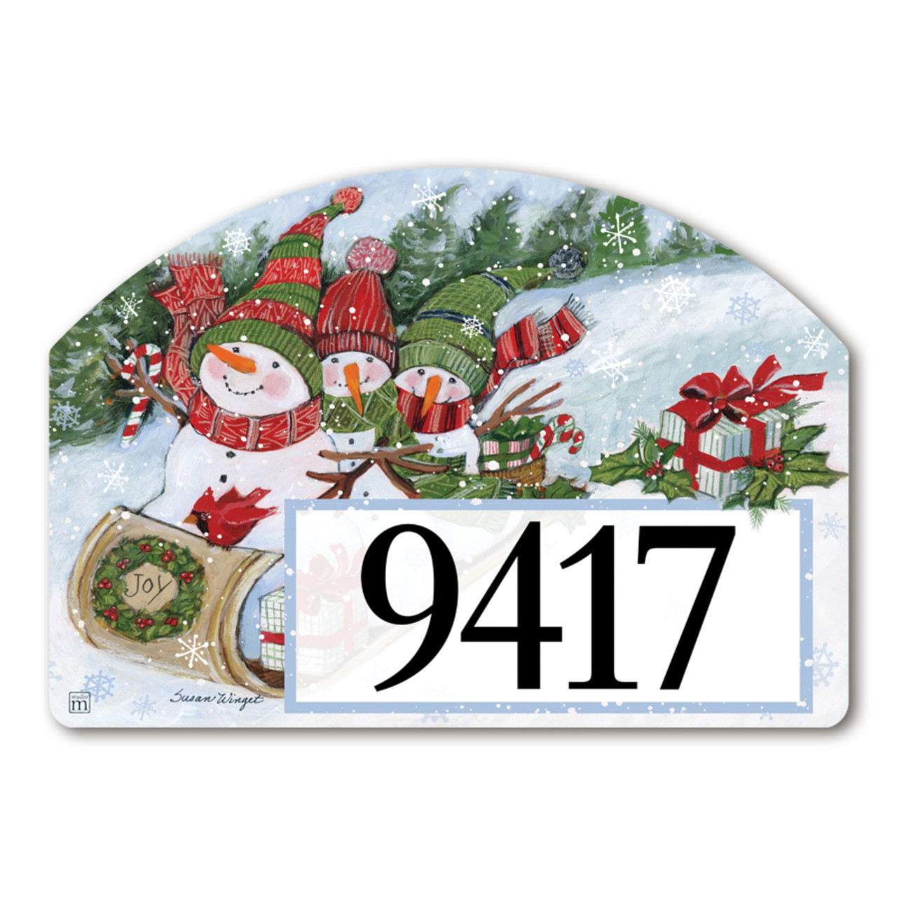 Sledding Snowmen Yard DeSign thumbnail