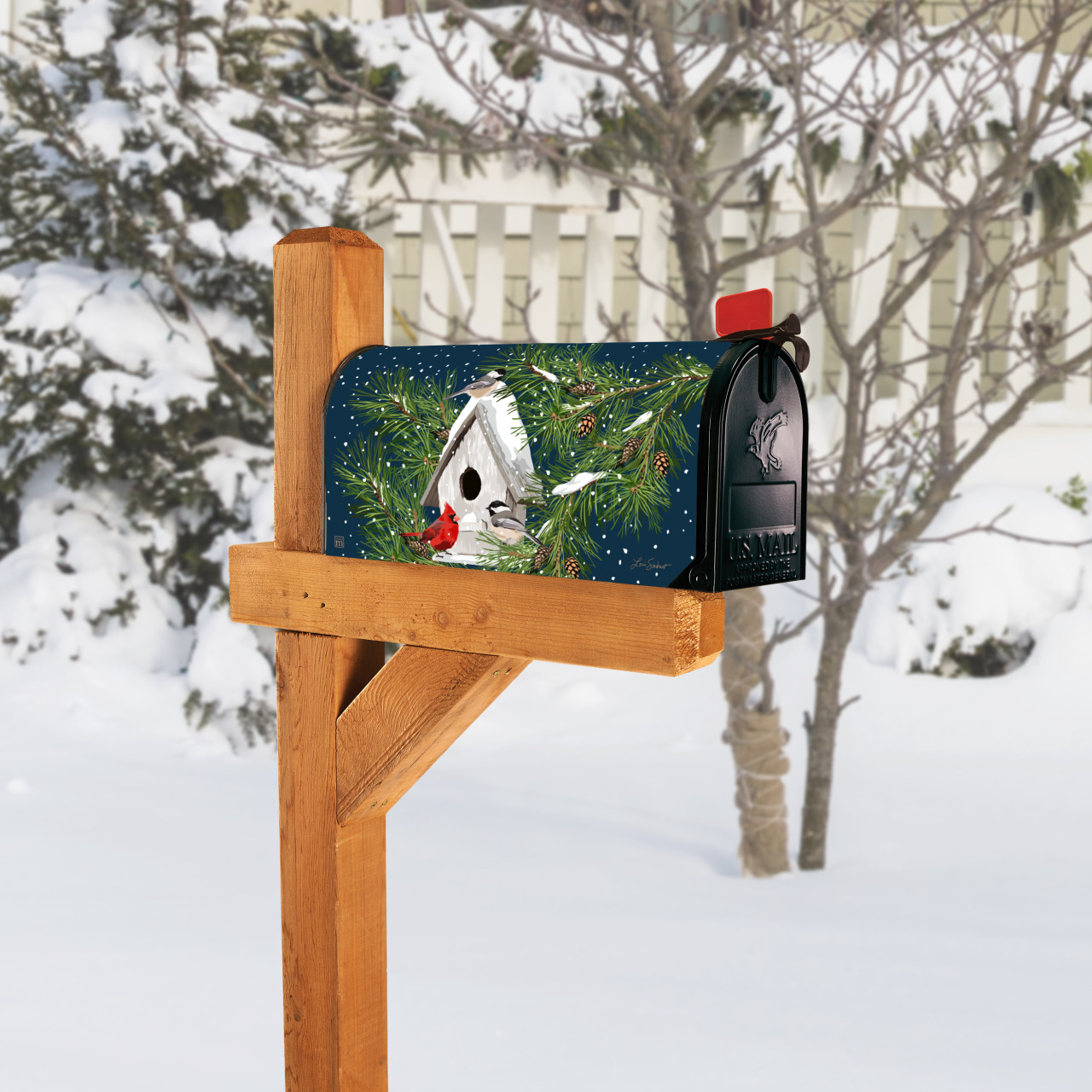 Birdhouse in Winter MailWrap thumbnail