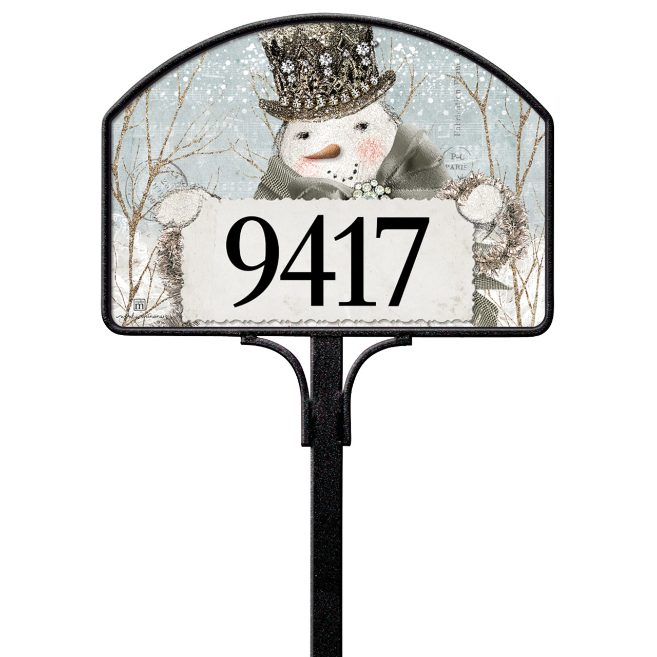 Sparkle and Joy Snowman Yard DeSign thumbnail