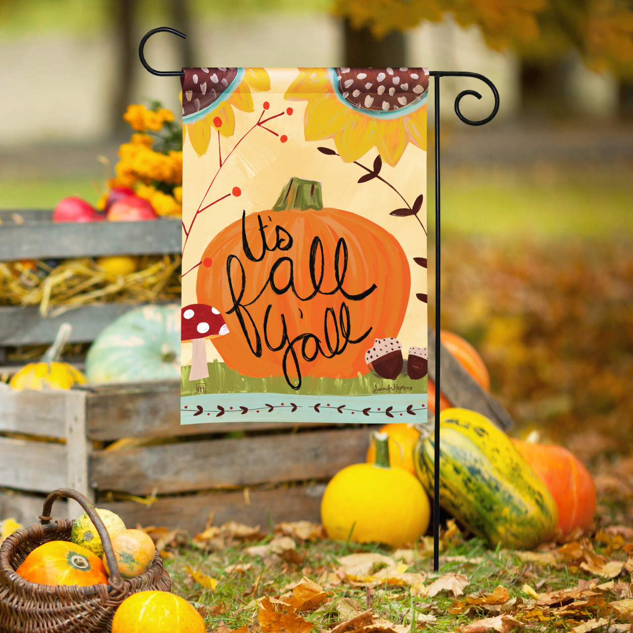 It's Fall Y'all Garden Flag thumbnail