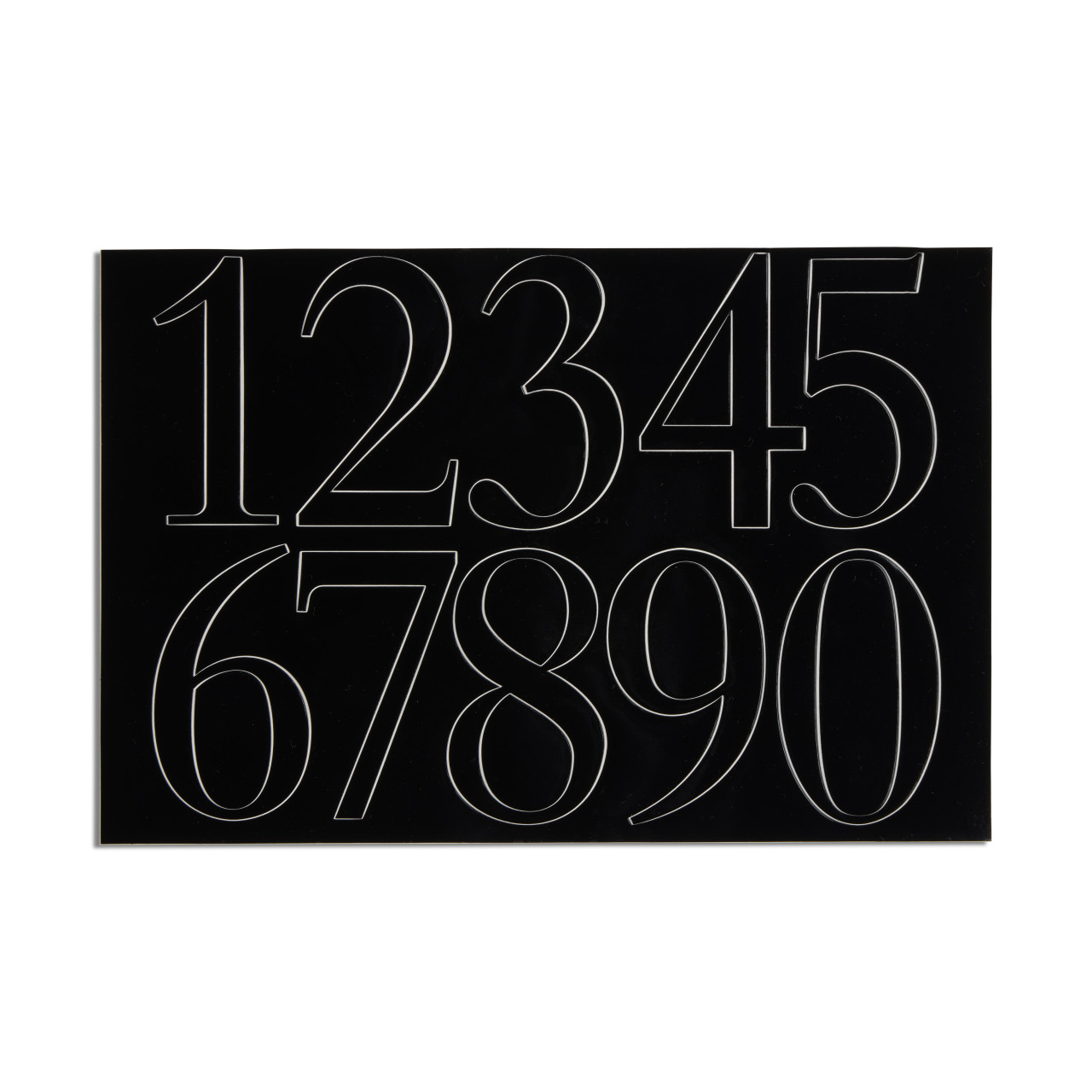 Address Number Set - Black thumbnail