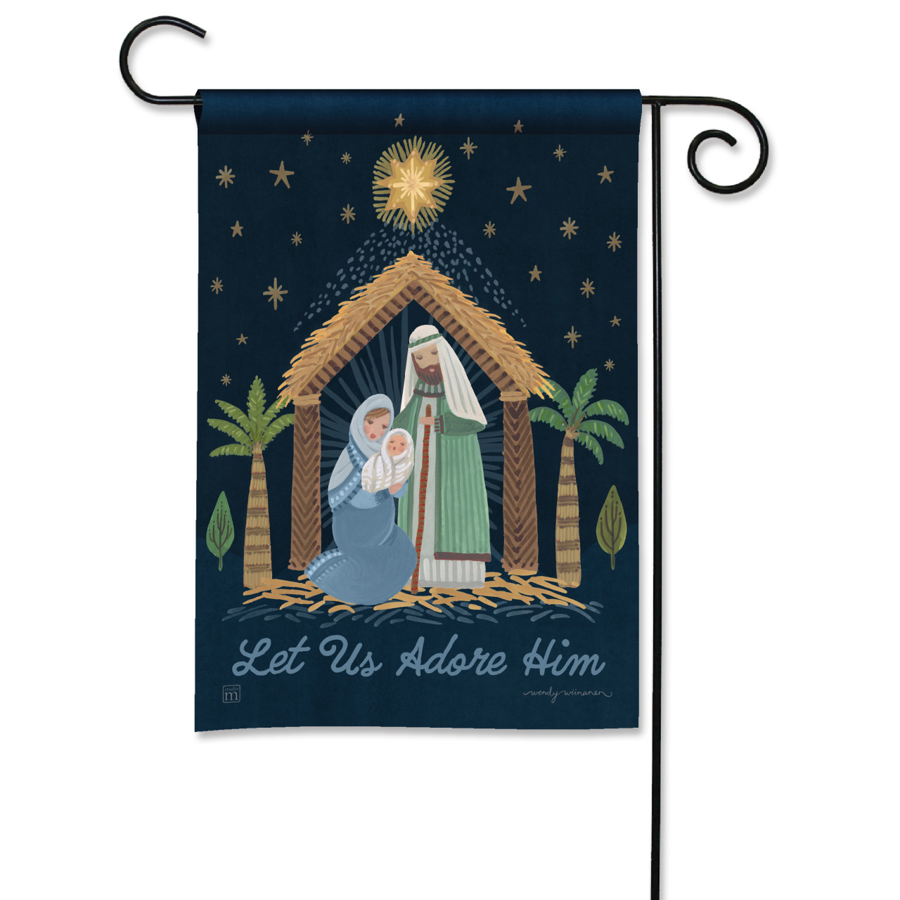 Starlit Reverence Garden Flag thumbnail