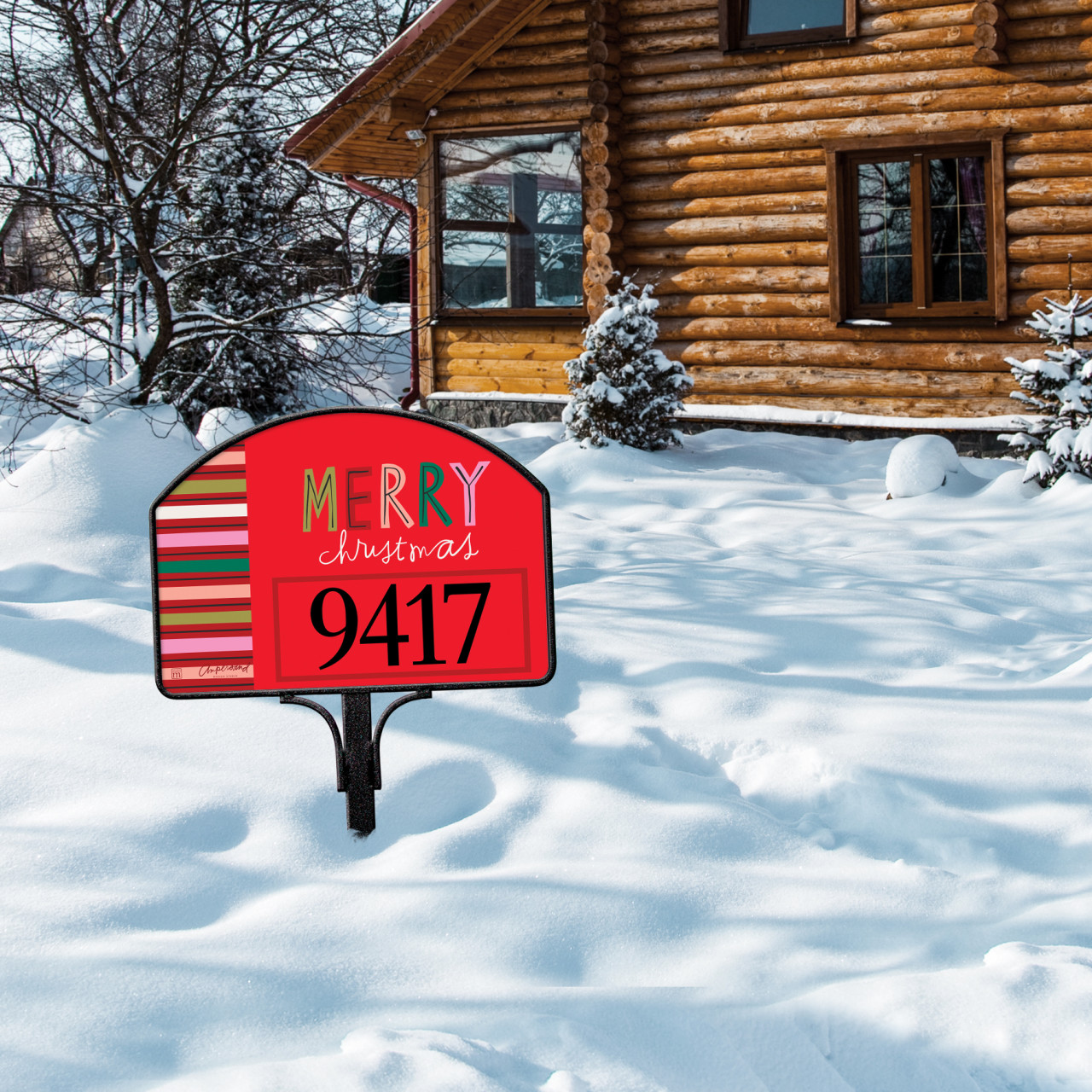 Colorful Christmas Cheer Yard DeSign thumbnail