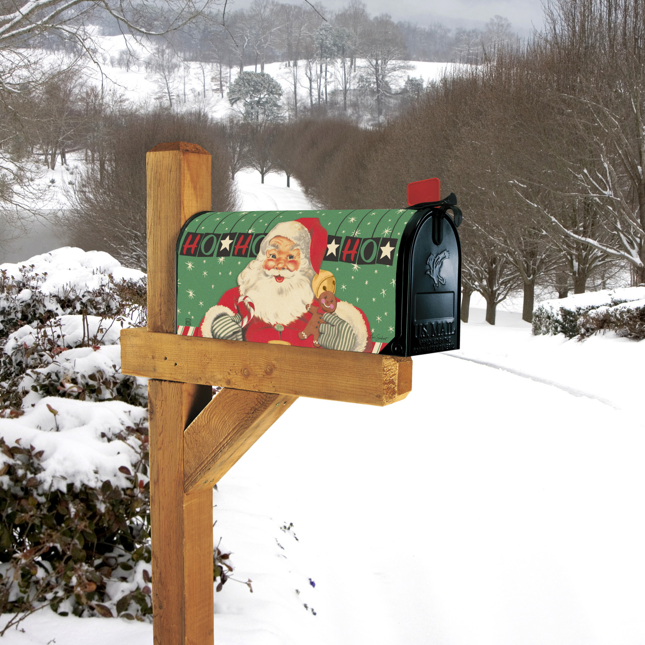 Santa's Retro Christmas Cheer MailWrap thumbnail