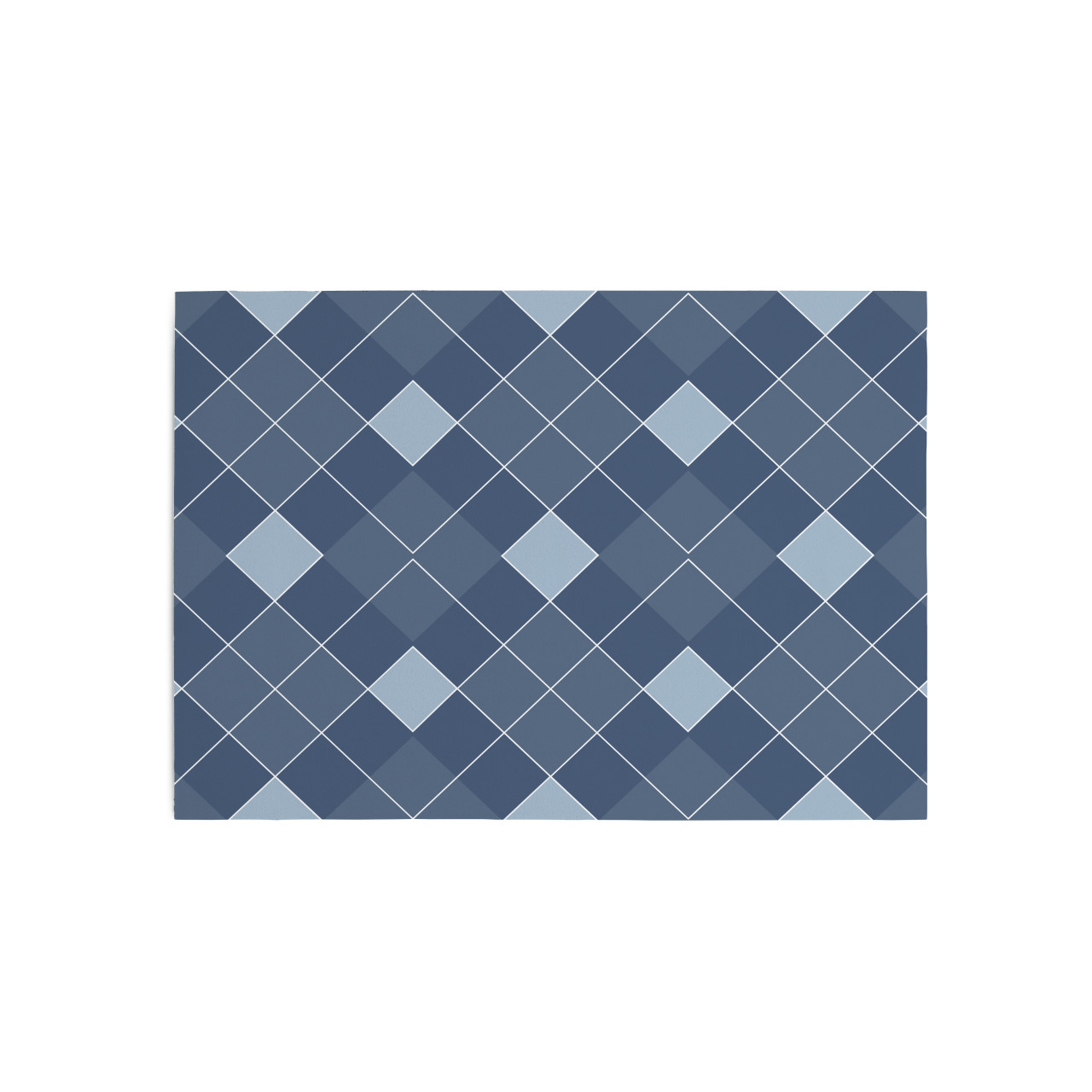 Blue Argyle Sole Flair 20" x 14" thumbnail