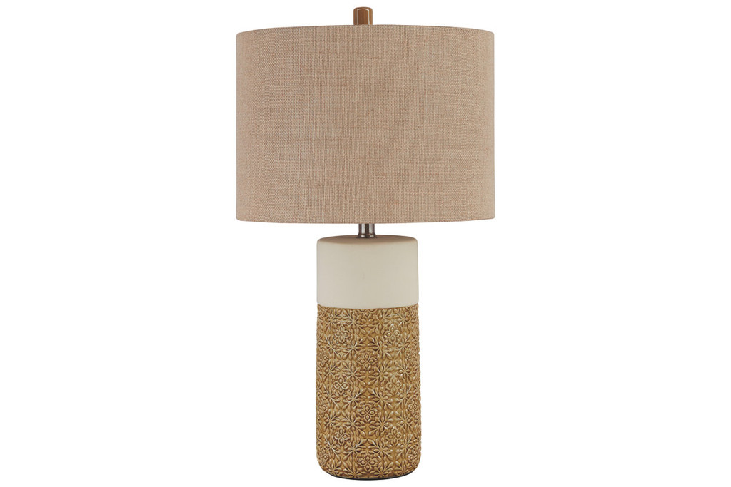 ochre table lamp