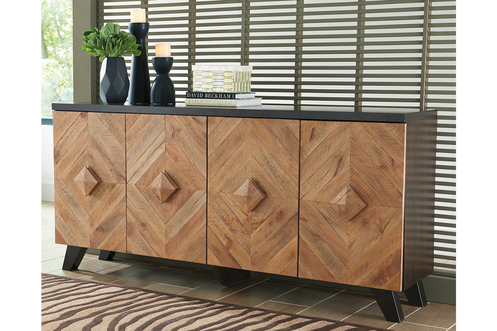 ROBIN RIDGE BROWN ACCENT CABINET-A4000031