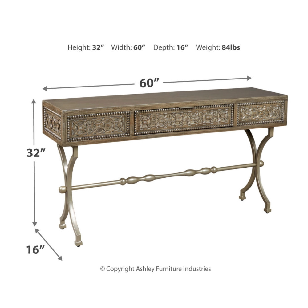 QUINNLAND CONSOLE SOFA TABLE-A4000077