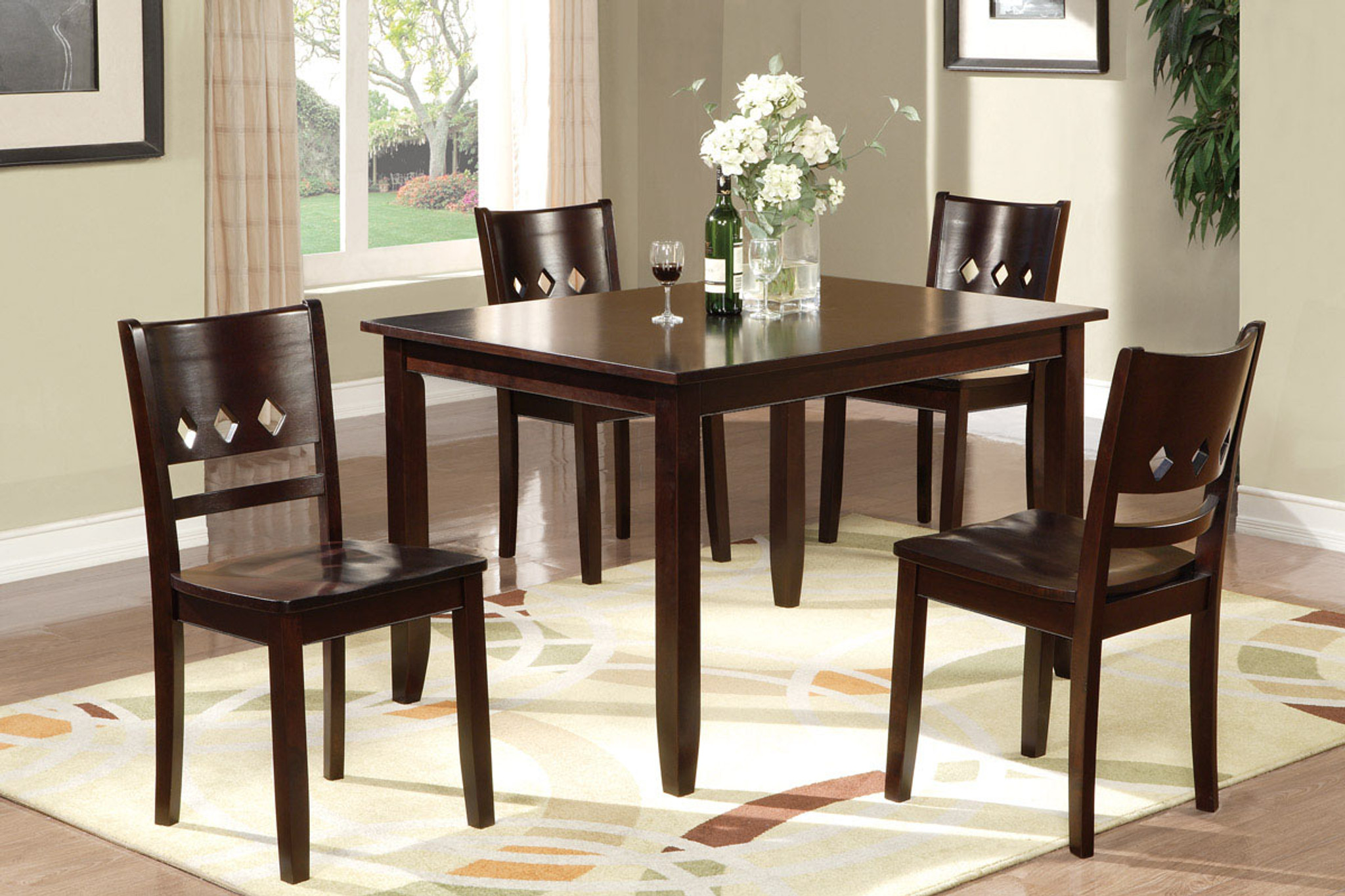 dark oak dining room chairs