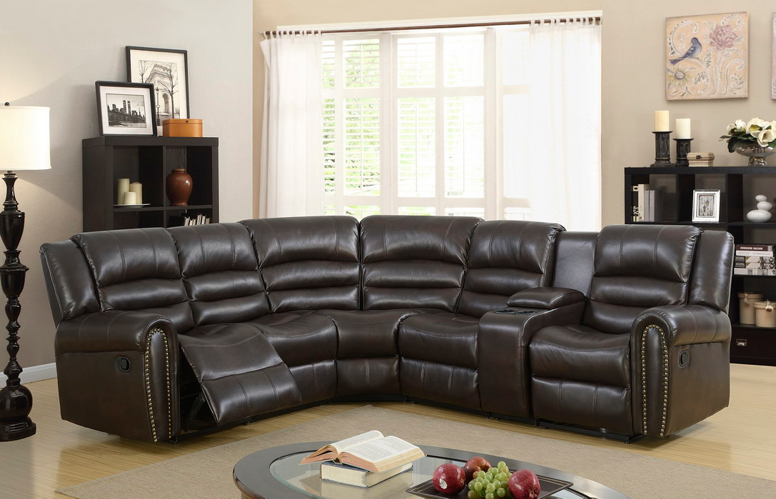 The Room Style New Motion Sofa Loveseat Recliner Living Room Bonded Leather Set