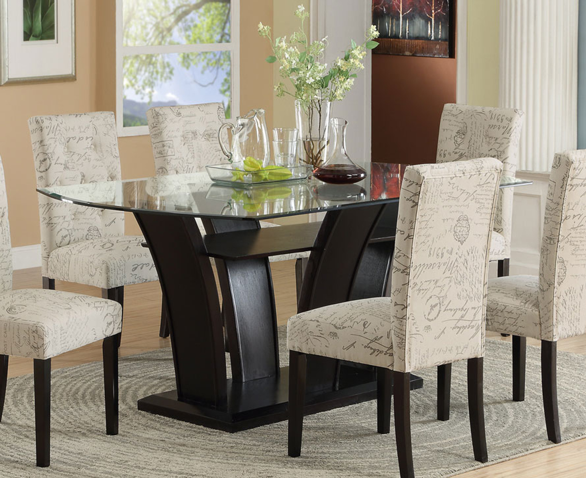 F2153 FUTURISTIC STYLE FORMAL DINING TABLE COLLECTION By UPDATED