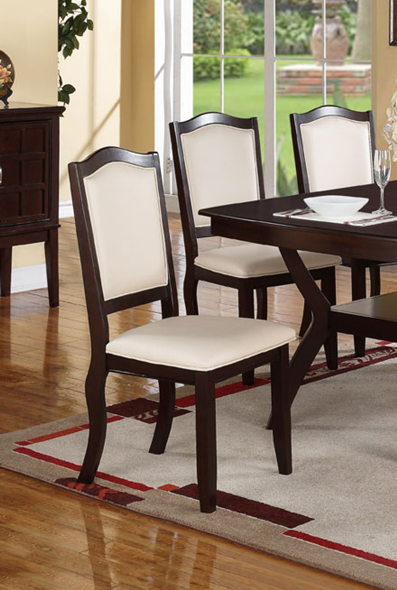 dining cream chairs