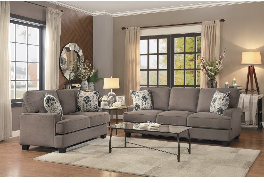 8245br Kenner Collection Sofa And Love Seat 2 Pcs Set Collection By Home Elegance