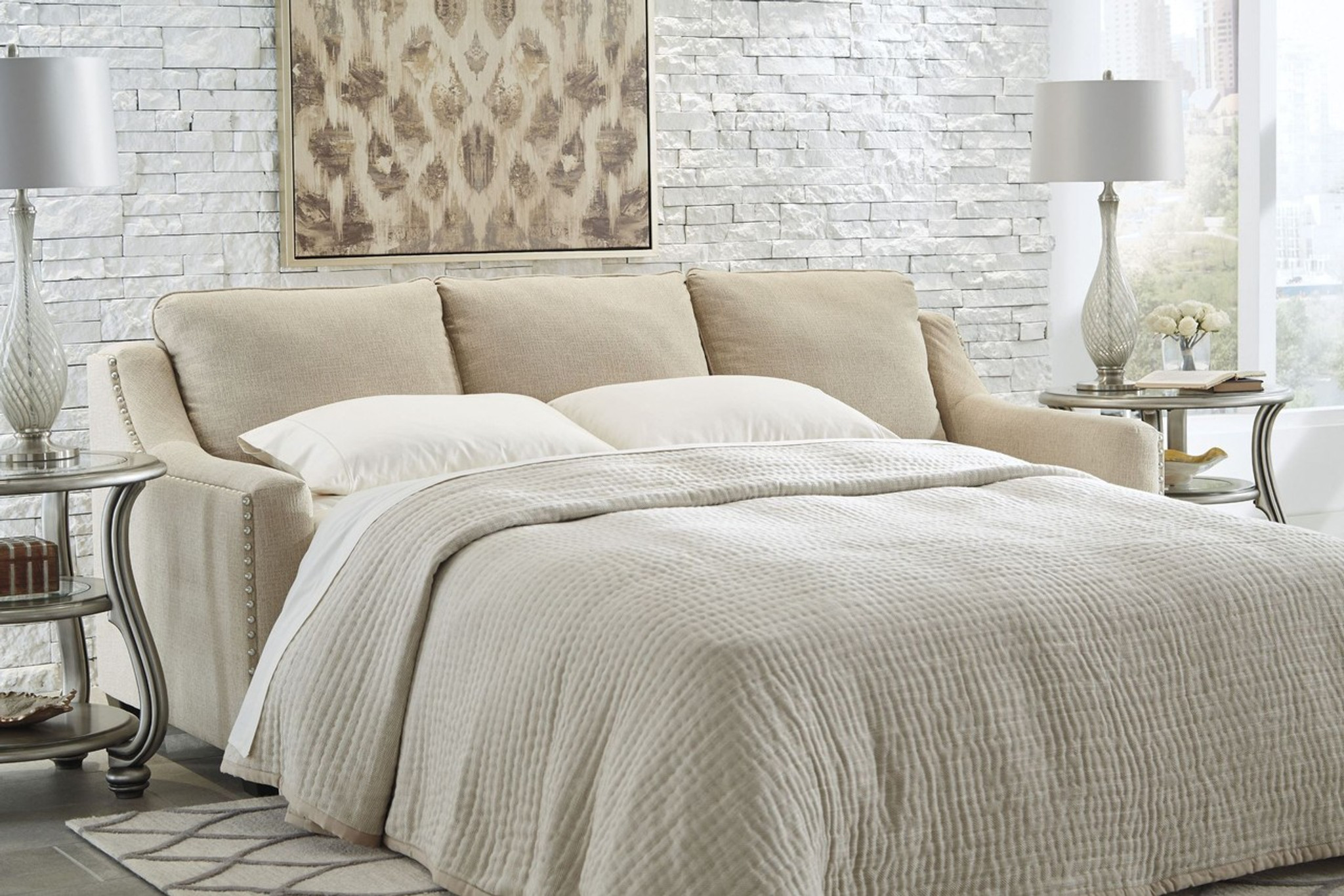 81601 39 Mauricio Linen Collection Queen Sofa Sleeper Collection