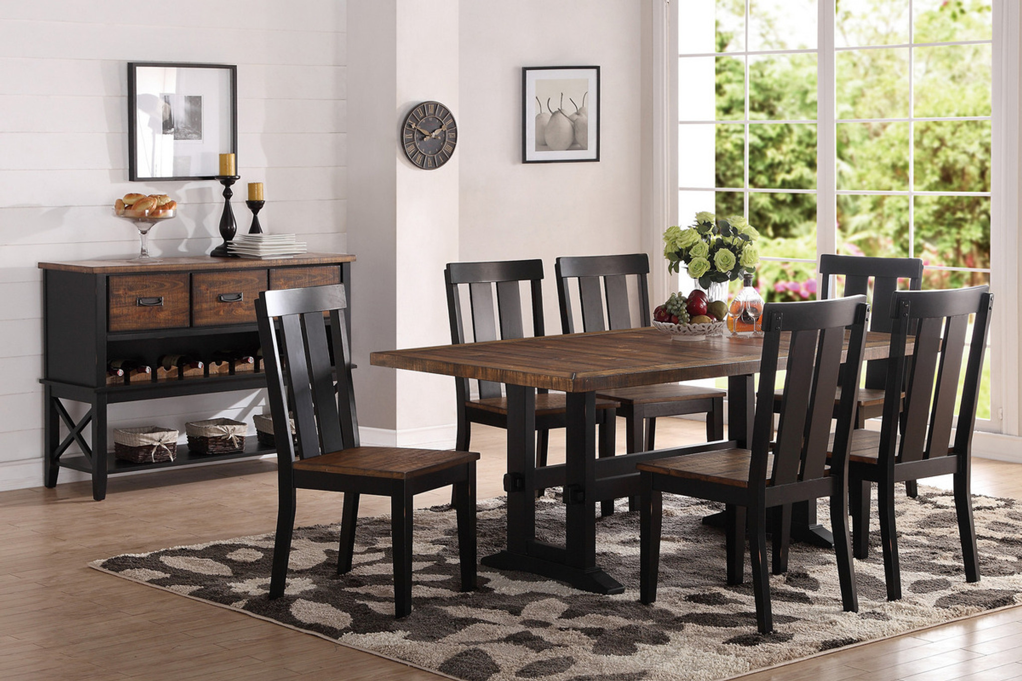 chocolate brown dining room set