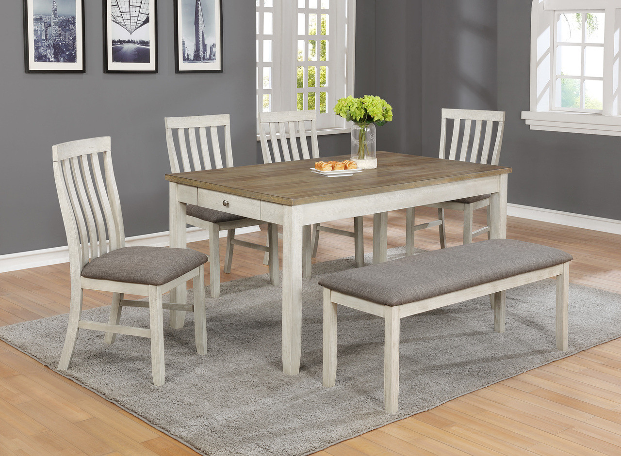2217T/S BRIGITTE DINING TABLE 6 PIECE SET COLLECTION by Crown ...