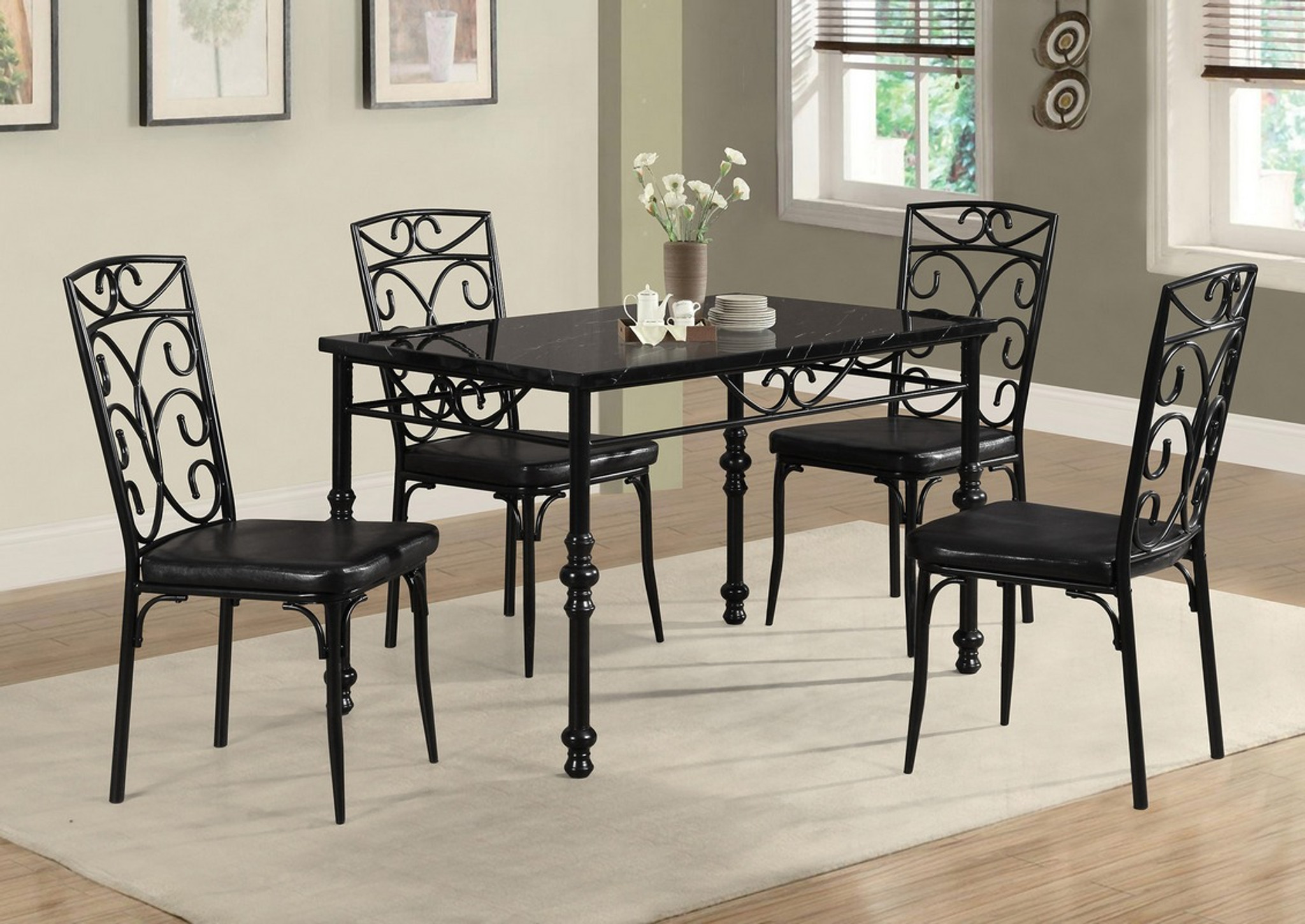 armani dining table and chairs