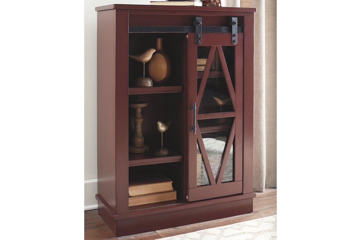 A4000134 Bronfield Red Accent Cabinet Collection By Ashley Furniture