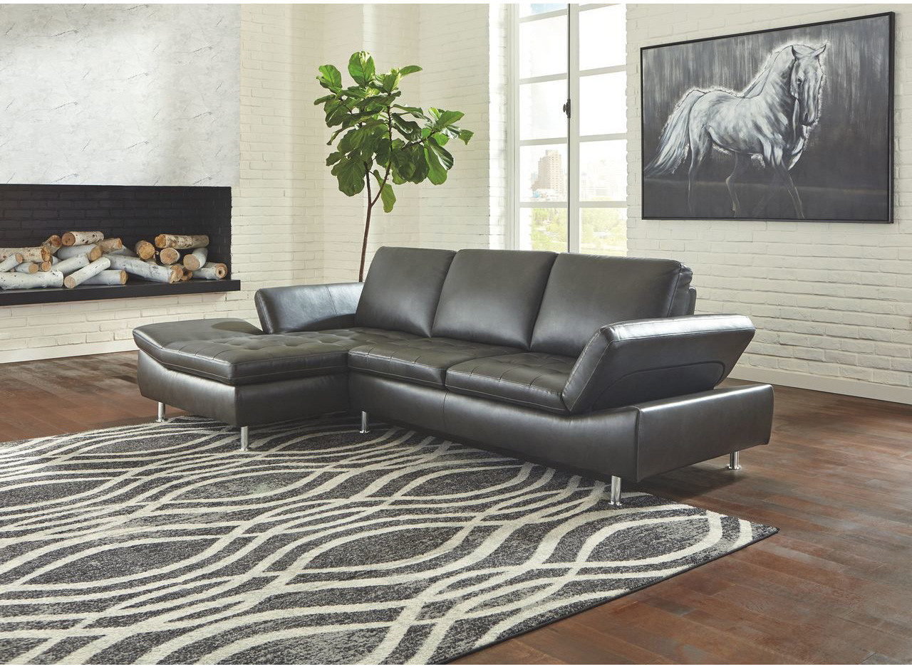 37206 17 55 2 Pcs Carrnew Gray Collection Sectional Set Collection