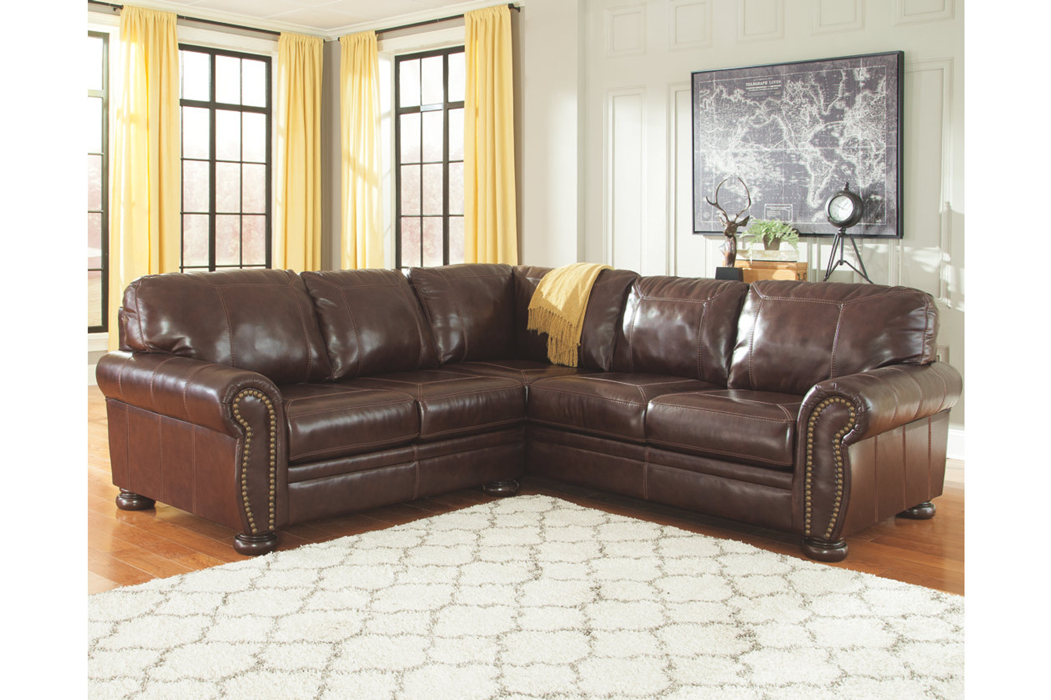 50404 55 67 2 Pcs Banner Coffee Collection Sectional Set