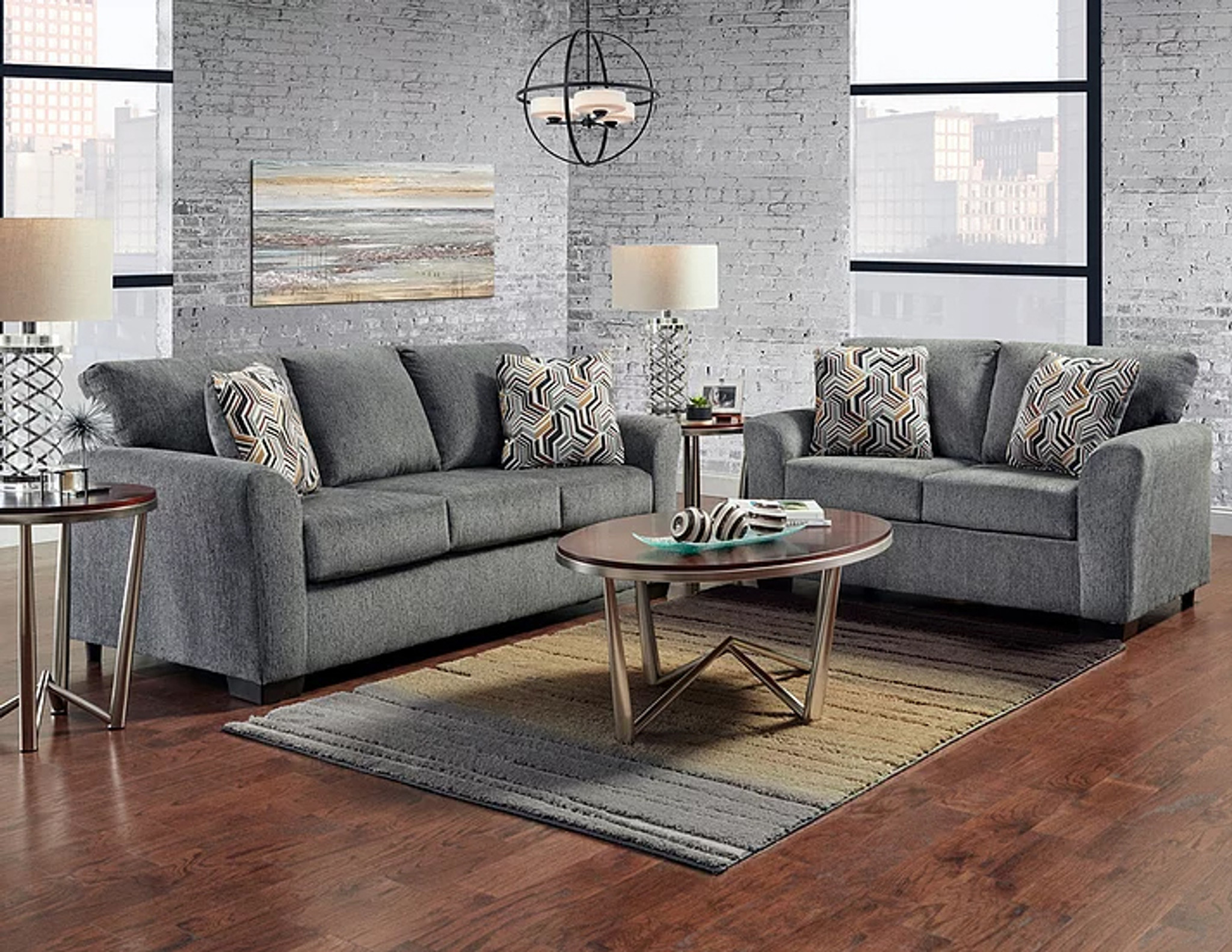 grey sofa